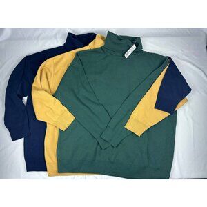 NWT New Orleans Knitwear Bundle Lot of 3 Long Sleeve Classic Turtle Size L (3)